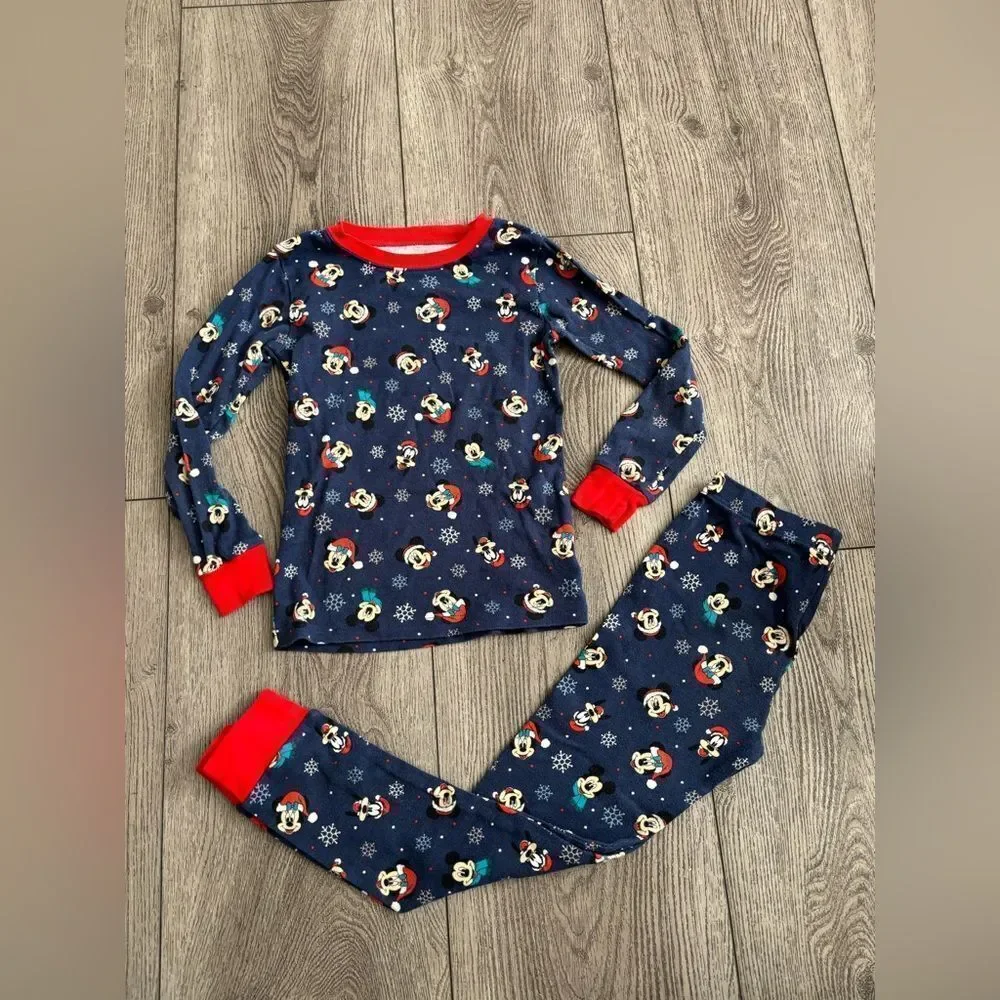 Disney carters Kids Pajamas with Red and Blue Design used in good condition
